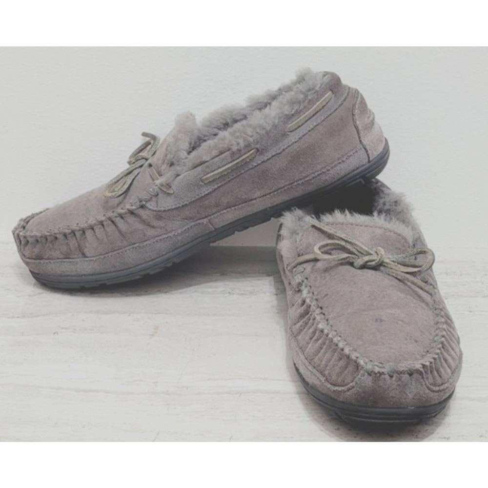 LL BEAN WICKED GOOD SUEDE MOCCASIN MEN SLIPON SHOES SZ 11